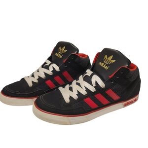 MENS ADIDAS VC 1000 in colors BLACK / LIGHT SCARLET / WHITE SIZE 10